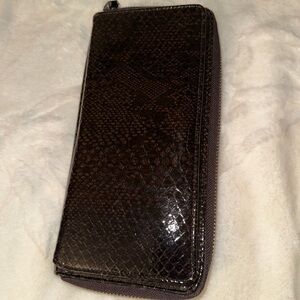 Mark (Avon) Brown Snakeskin Wallet